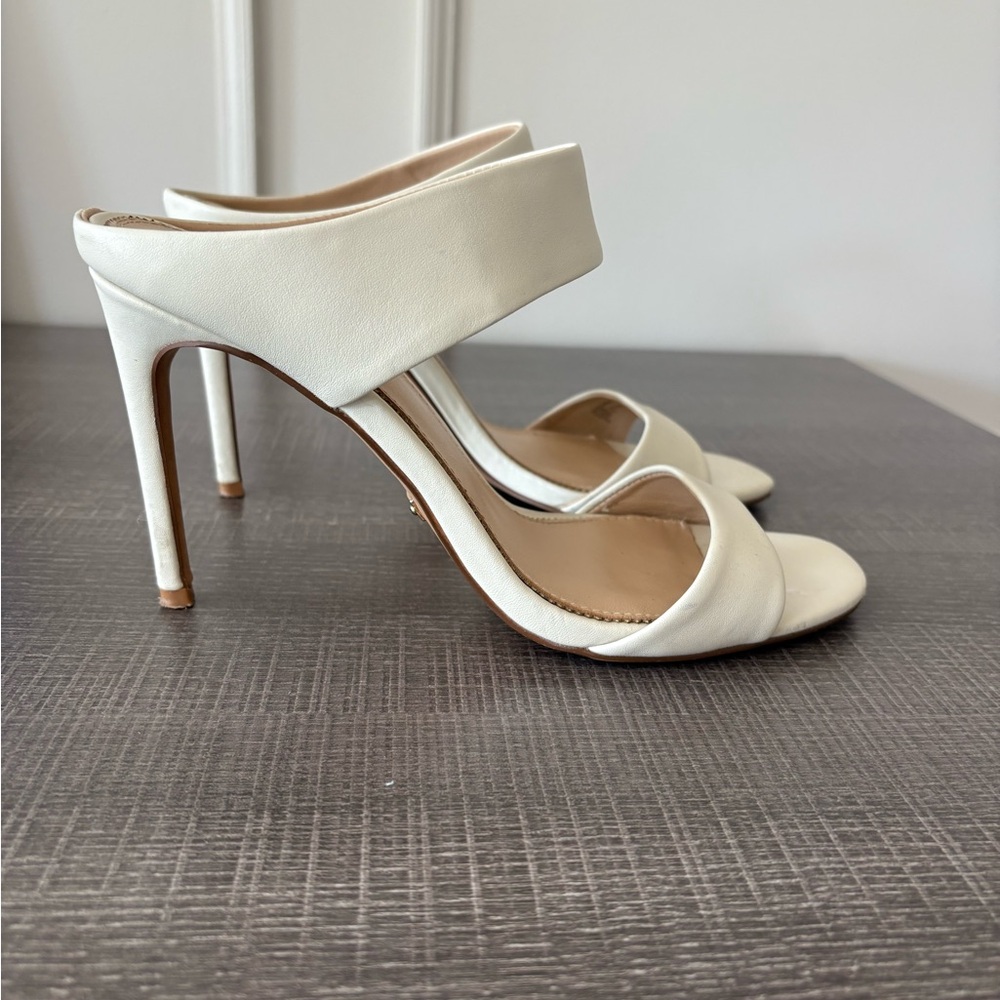 Marciano Cream Stiletto Heels